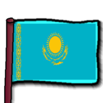 Kazakhstan flag