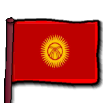 Kyrgyz flag red