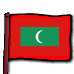 Maldives flag red