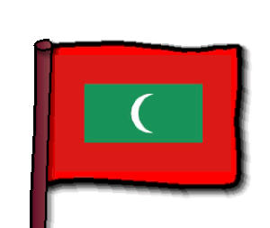Maldives flag red